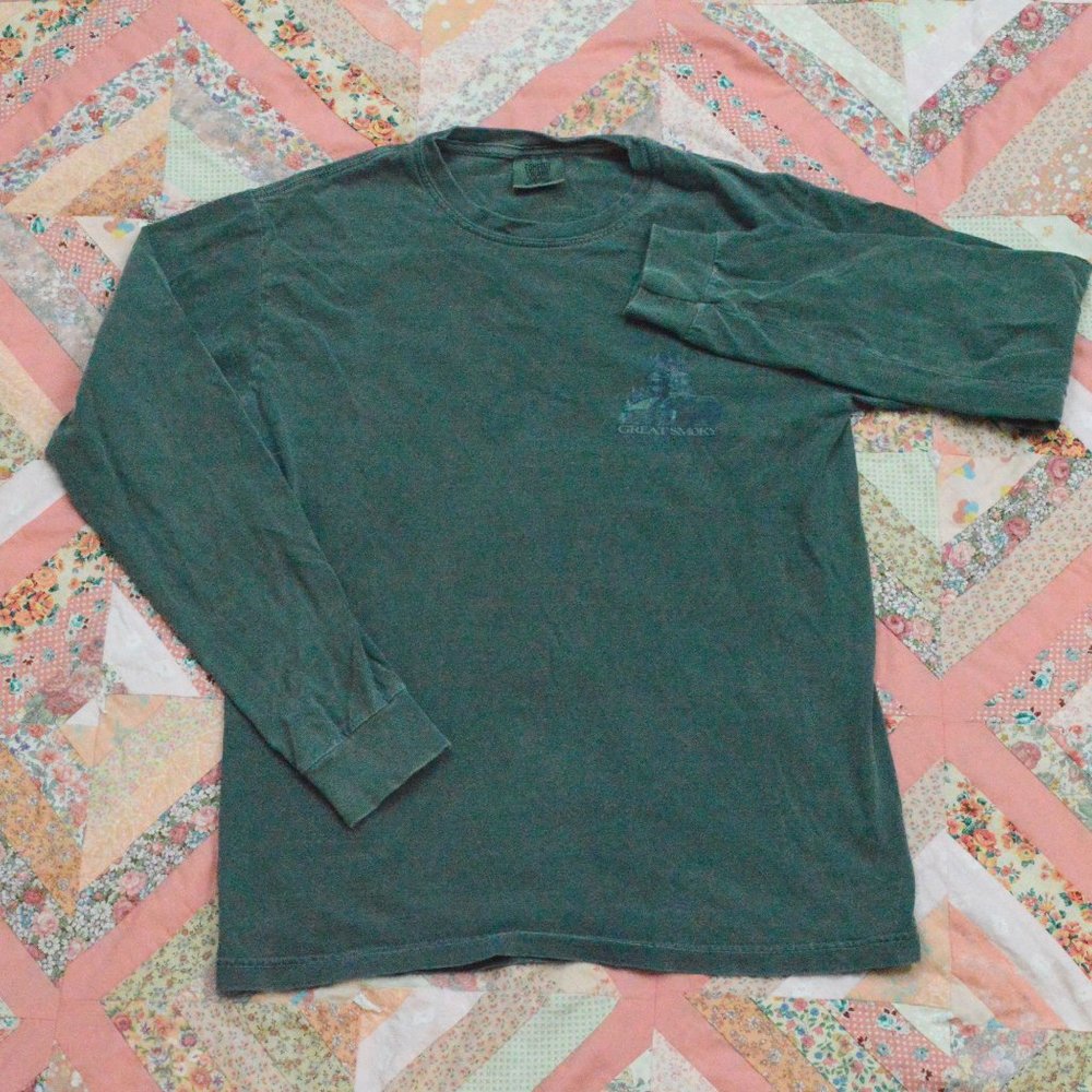 Distressed Great Smoky Mountains Long T-shirt